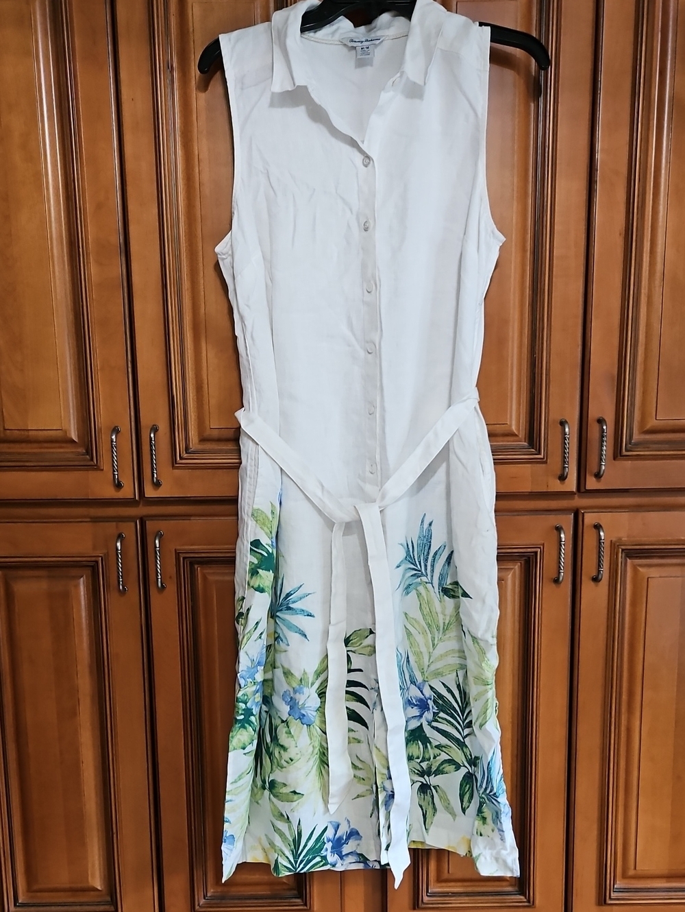 Tommy Bahama Tropical Linen Button Down Dress Size Medium - Picture 2 of 9